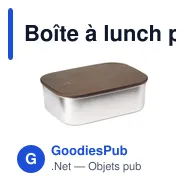 Boîte à lunch personnalisable Madera RCS avec logo - Miniature 8