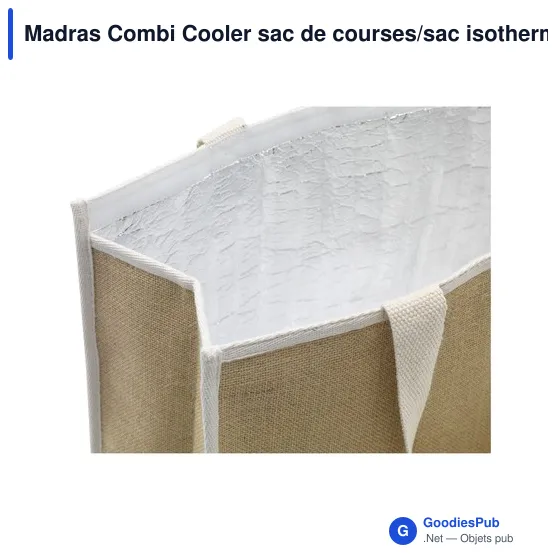 Sac isotherme personnalisable Madras Combi Cooler avec logo - Image 5