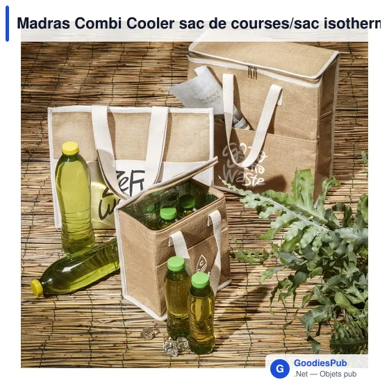Sac isotherme personnalisable Madras Combi Cooler avec logo - Image 8