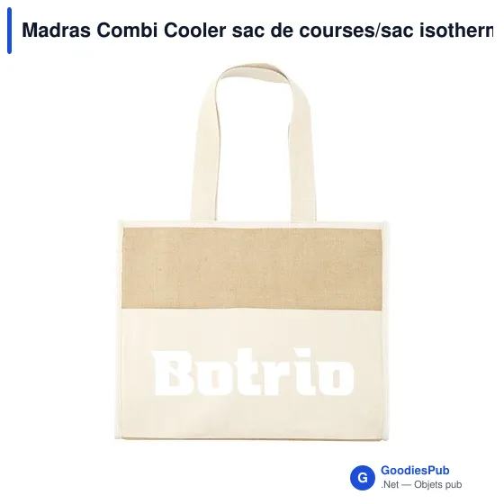 Sac isotherme personnalisable Madras Combi Cooler avec logo - Image 10