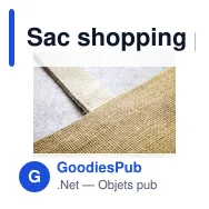 Sac shopping personnalisable Madrid Jute Shopper avec logo - Miniature 3