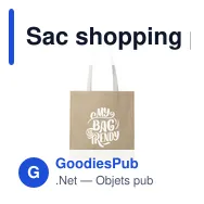Sac shopping personnalisable Madrid Jute Shopper avec logo - Miniature 5