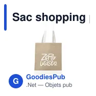 Sac shopping personnalisable Madrid Jute Shopper avec logo - Miniature 6