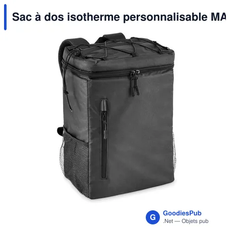 Sac à dos isotherme personnalisable MAFRIO avec logo
