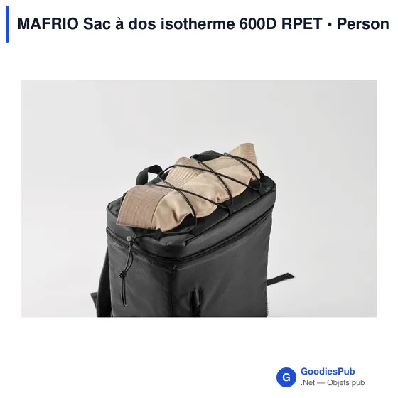 Sac à dos isotherme personnalisable MAFRIO avec logo - Image 11