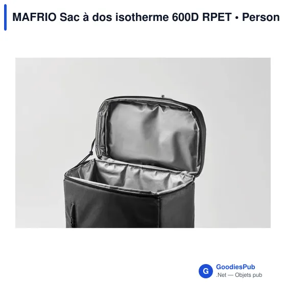Sac à dos isotherme personnalisable MAFRIO avec logo - Image 12