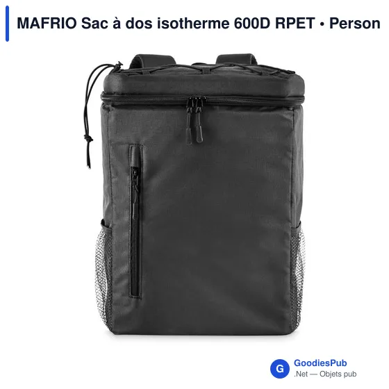 Sac à dos isotherme personnalisable MAFRIO avec logo - Image 3