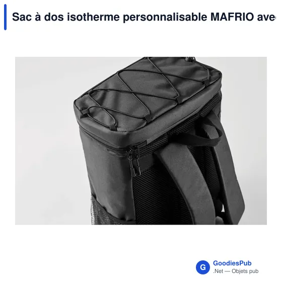 Sac à dos isotherme personnalisable MAFRIO avec logo - Image 6
