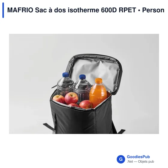 Sac à dos isotherme personnalisable MAFRIO avec logo - Image 10