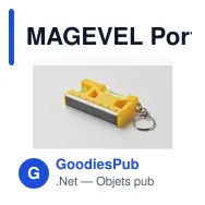 MAGEVEL Porte-clés niveau en ABS - Miniature 3