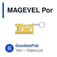 MAGEVEL Porte-clés niveau en ABS - Miniature 6