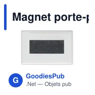 Magnet porte-photo personnalisable en acrylique avec logo - Miniature 3
