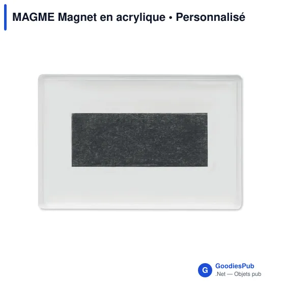 Magnet porte-photo personnalisable en acrylique avec logo - Image 3