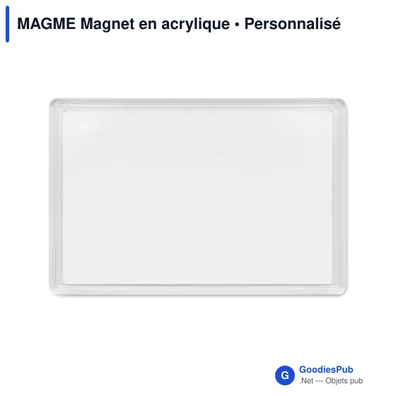Magnet porte-photo personnalisable en acrylique avec logo - Image 4