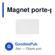 Magnet porte-photo personnalisable en acrylique avec logo - Miniature 5