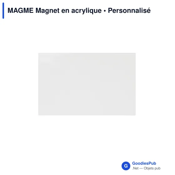 Magnet porte-photo personnalisable en acrylique avec logo - Image 5