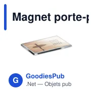 Magnet porte-photo personnalisable en acrylique avec logo - Miniature 6