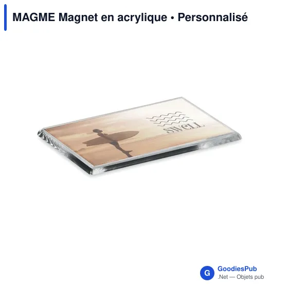 Magnet porte-photo personnalisable en acrylique avec logo - Image 6