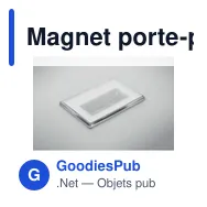 Magnet porte-photo personnalisable en acrylique avec logo - Miniature 7