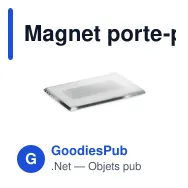 Magnet porte-photo personnalisable en acrylique avec logo - Miniature 8