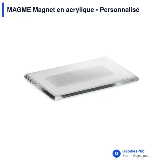 Magnet porte-photo personnalisable en acrylique avec logo - Image 8