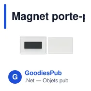 Magnet porte-photo personnalisable en acrylique avec logo - Miniature 9