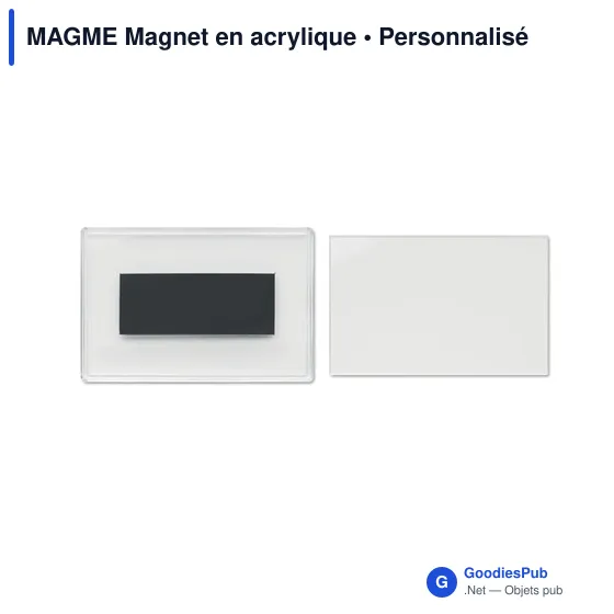 Magnet porte-photo personnalisable en acrylique avec logo - Image 9