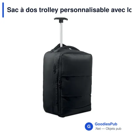 Sac à dos trolley personnalisable avec logo - MAGNATE