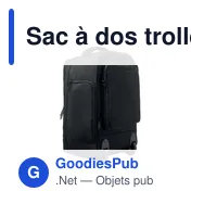Sac à dos trolley personnalisable avec logo - MAGNATE - Miniature 2