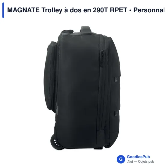 Sac à dos trolley personnalisable avec logo - MAGNATE - Image 12