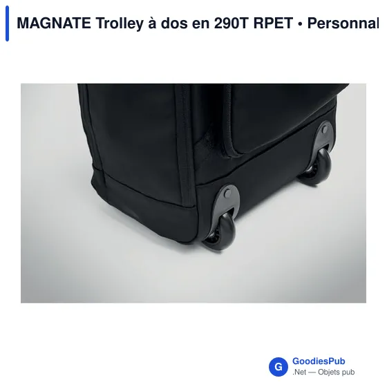 Sac à dos trolley personnalisable avec logo - MAGNATE - Image 4