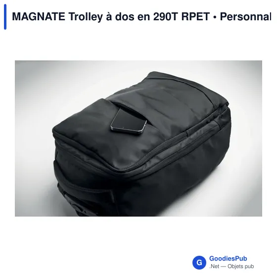 Sac à dos trolley personnalisable avec logo - MAGNATE - Image 5