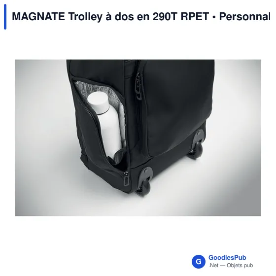 Sac à dos trolley personnalisable avec logo - MAGNATE - Image 7