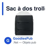 Sac à dos trolley personnalisable avec logo - MAGNATE - Miniature 9