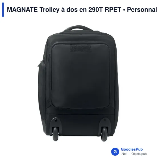 Sac à dos trolley personnalisable avec logo - MAGNATE - Image 10