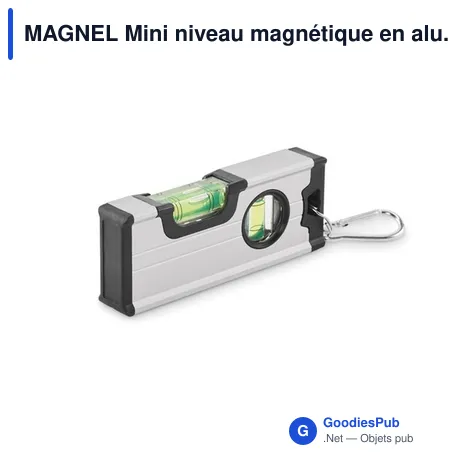 MAGNEL Mini niveau magnétique en alu.