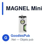 MAGNEL Mini niveau magnétique en alu. - Miniature 2