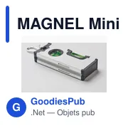 MAGNEL Mini niveau magnétique en alu. - Miniature 8