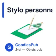 Stylo personnalisable avec logo pour objets publicitaires - Miniature 3