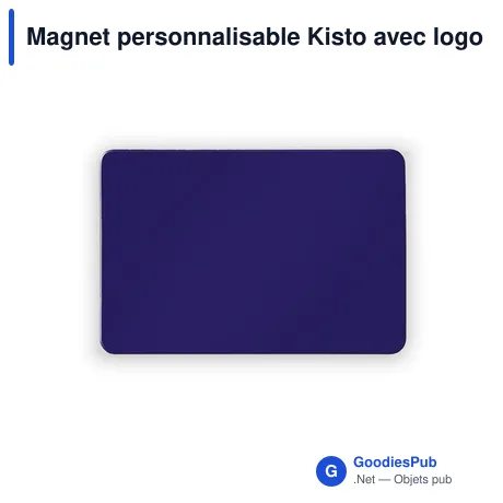 Magnet personnalisable Kisto avec logo pour objets publicitaires