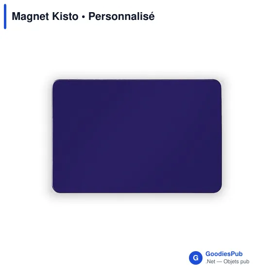 Magnet personnalisable Kisto avec logo pour objets publicitaires - Image 1