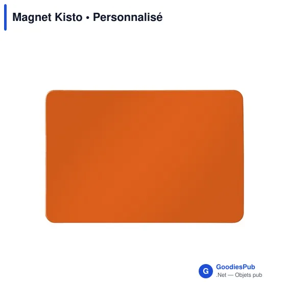 Magnet personnalisable Kisto avec logo pour objets publicitaires - Image 2