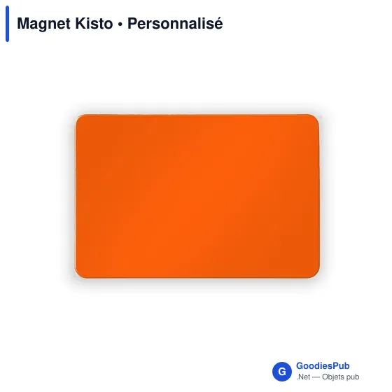 Magnet personnalisable Kisto avec logo pour objets publicitaires - Image 3