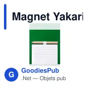 Magnet personnalisable Yakari avec logo - Bloc notes magnétique - Miniature 1