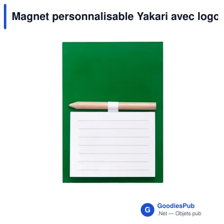Magnet personnalisable Yakari avec logo - Bloc notes magnétique