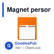 Magnet personnalisable Yakari avec logo - Bloc notes magnétique - Miniature 11