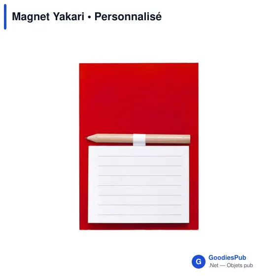 Magnet personnalisable Yakari avec logo - Bloc notes magnétique - Image 12