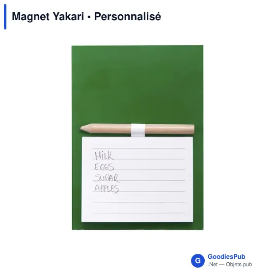 Magnet personnalisable Yakari avec logo - Bloc notes magnétique - Image 3