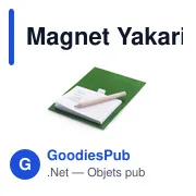 Magnet personnalisable Yakari avec logo - Bloc notes magnétique - Miniature 4