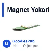 Magnet personnalisable Yakari avec logo - Bloc notes magnétique - Miniature 5